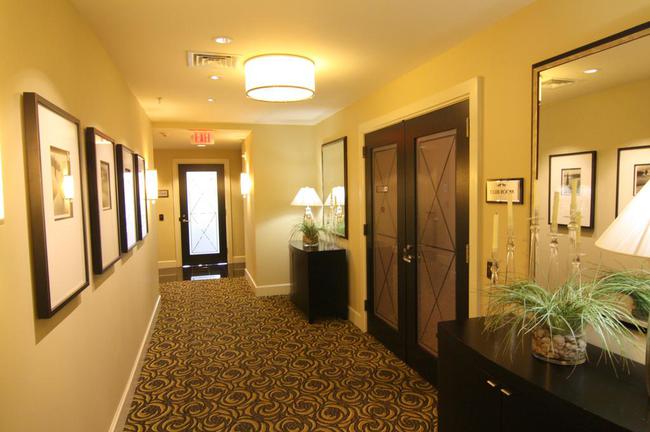 The Lionsgate offers elegant, wide hallways in the building